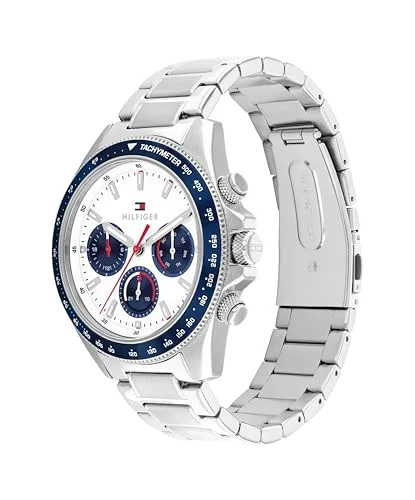 Tommy Hilfiger ▫️ Relógio cronógrafo para homem, coleção Clark, com bracelete em aço inoxidável prateado - 1792238 2