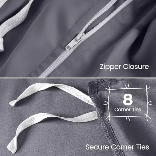 Utopia Bedding ▫️ Capa de edredão King com lençol de baixo ajustável (78 x 80 polegadas) – 2 fronhas King – Conjunto de cama de luxo para todas as estações com capa de edredão com fecho de correr – Sem 6