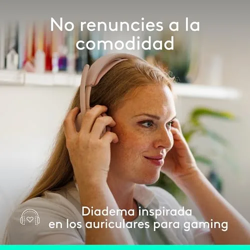 Logitech ▫️ Zone Wired 2: Auscultadores com cancelamento de ruído, rosa 5