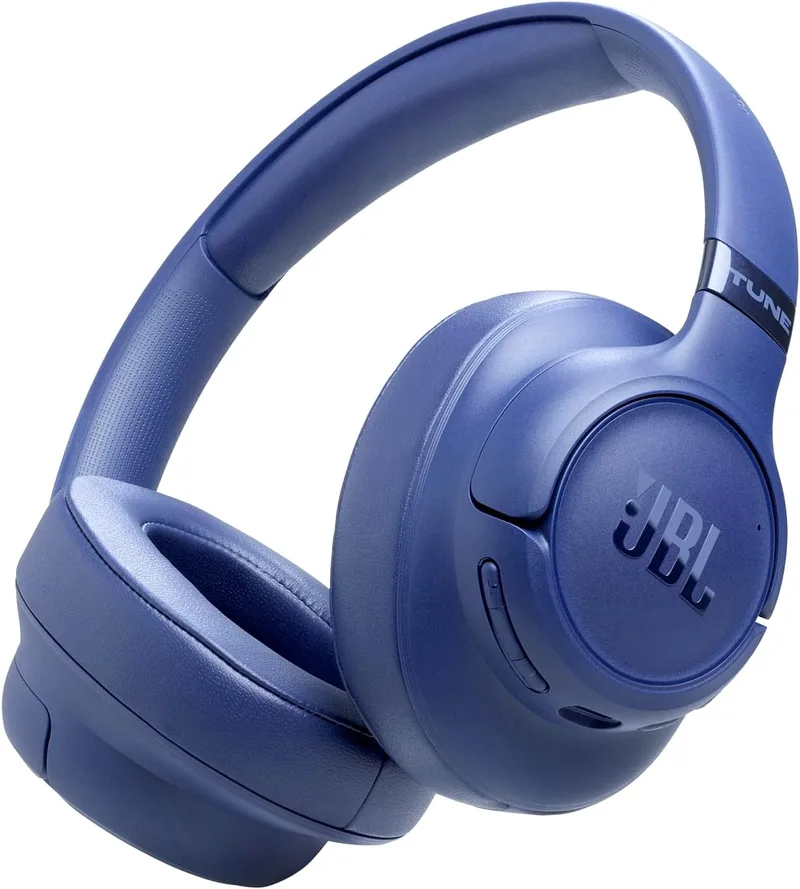 JBL ▫️ Tune 780NC, Auscultadores circumaurais sem fios com Bluetooth, Azul