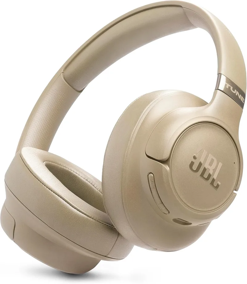 JBL ▫️ Tune 780NC, Auscultadores circumaurais sem fios com Bluetooth, bege