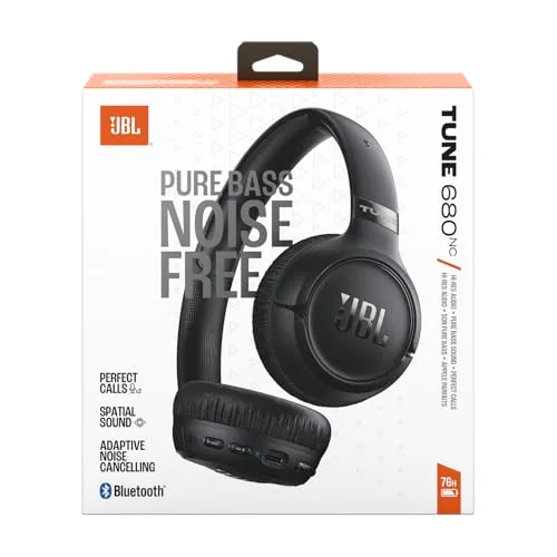 JBL ▫️ Tune 680NC, Auscultadores supra-auriculares sem fios com Bluetooth, Preto 6