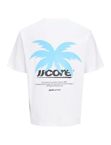 JACK & JONES ▫️ Jcoclub Back Imagery T-shirt SS 2Pk MP Jnr (Conjunto de 2) para Homem 4