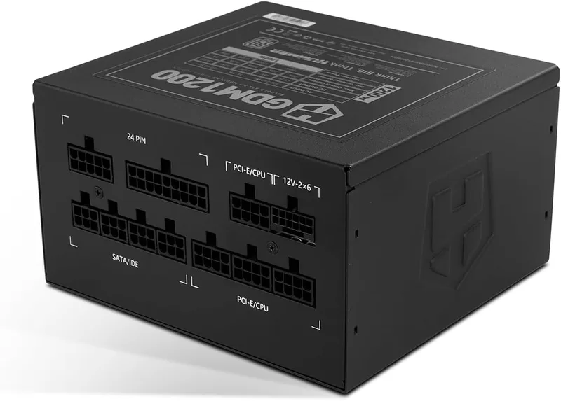 NOX XTREME PRODUCTS ▫️ Hummer GDM 1200W Gold – Fonte de alimentação modular ATX 3.1 80 Plus Gold, ventoinha silenciosa de 120 mm, PCIe 5.1, eficiência de 90%, cabos planos extra-longos