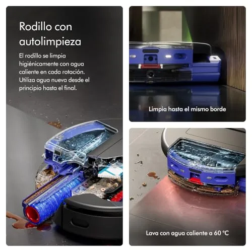 Dyson ▫️ Robô aspirador e esfregador Spot+Scrub™ AI, luz verde para deteção de manchas 4