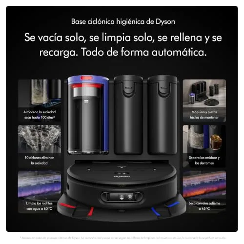 Dyson ▫️ Robô aspirador e esfregador Spot+Scrub™ AI, luz verde para deteção de manchas 5