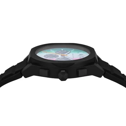 Armani Exchange ▫️ Relógio para homem, movimento cronógrafo de quartzo e caixa de 44 mm com bracelete em poliuretano 6