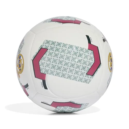 adidas ▫️ Bola de recreação Unissexo para Adultos Real Madrid Home Club, Branco/Aurora Ivy, 5 2