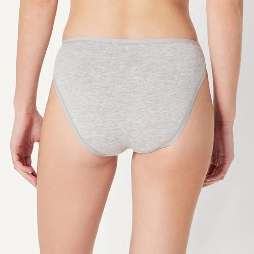 Amazon Essentials ▫️ Cuecas tipo slip em algodão e elastano, de perna alta, respiráveis, para mulher, embalagens múltiplas 3