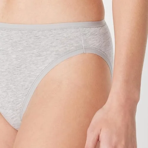 Amazon Essentials ▫️ Cuecas tipo slip em algodão e elastano, de perna alta, respiráveis, para mulher, embalagens múltiplas 4