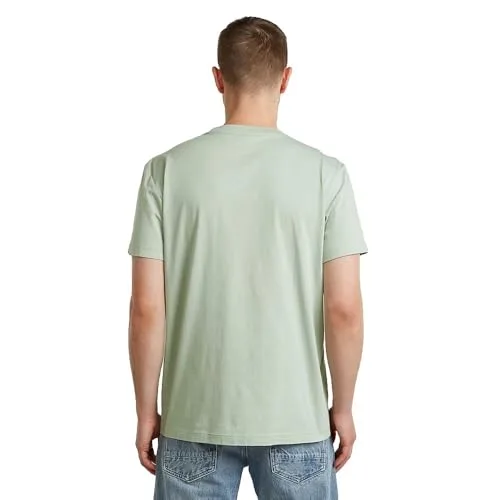 G-STAR ▫️ Raw C.V. T-shirt Base-s para homem, cor verde (Pale Green D16411-336-c199), XL 2