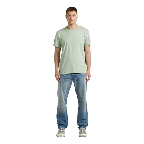 G-STAR ▫️ Raw C.V. T-shirt Base-s para homem, cor verde (Pale Green D16411-336-c199), XL 4