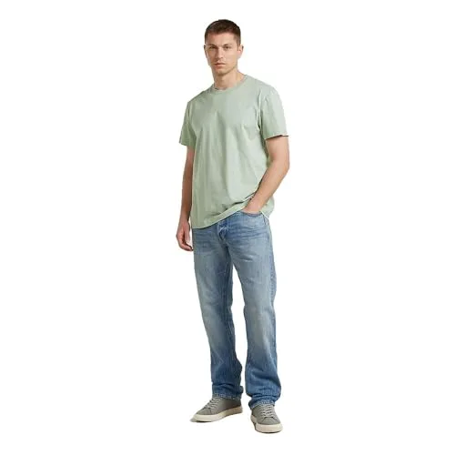 G-STAR ▫️ Raw C.V. T-shirt Base-s para homem, cor verde (Pale Green D16411-336-c199), XL 6