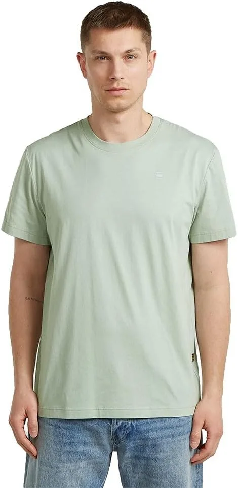 G-STAR ▫️ Raw C.V. T-shirt Base-s para homem, cor verde (Pale Green D16411-336-c199), XL