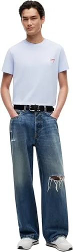 Tommy Jeans ▫️ TJM Slim Sign Chest SS tee Ext Dm0dm22538 Camiseta de manga curta para homem 4