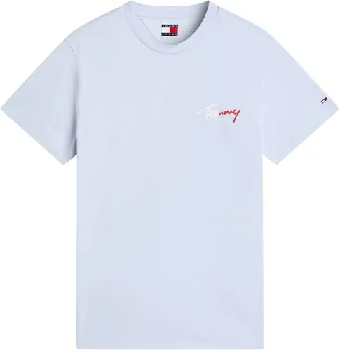 Tommy Jeans ▫️ TJM Slim Sign Chest SS tee Ext Dm0dm22538 Camiseta de manga curta para homem 5
