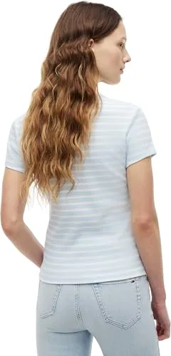 Tommy Jeans ▫️ Camiseta de manga curta para mulher Essential Rib Slim Fit 2