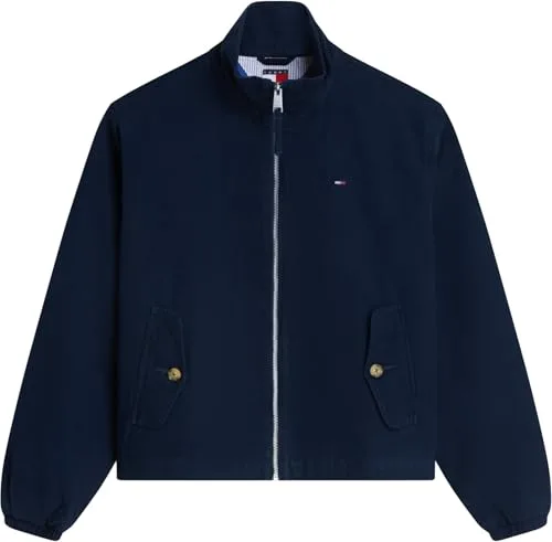 Tommy Jeans ▫️ Casaco de meia-estação para mulher Zip Cotton com fecho de correr 6