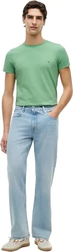 Tommy Hilfiger ▫️ Camiseta de manga curta para homem, elástica, corte justo, com gola redonda 4