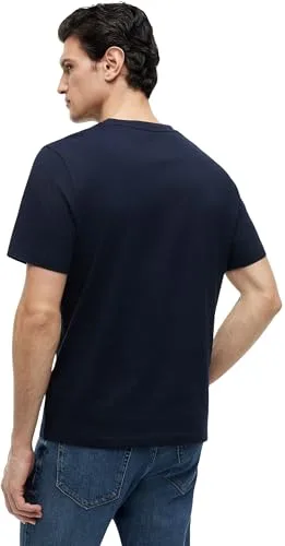 Tommy Hilfiger ▫️ Conjunto de 2 T-shirts com Estampado no Peito, Reg, Mw0mw45091, T-shirt de manga curta para homem 2