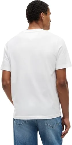 Tommy Hilfiger ▫️ Conjunto de 2 T-shirts com Estampado no Peito, Reg, Mw0mw45091, T-shirt de manga curta para homem 3