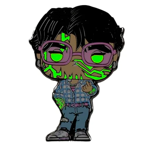Funko ▫️ Loungefly - KPop Demon Hunters - Pins esmaltados numa caixa surpresa - 1 de 6 personagens: Jinu, Rumi, Zoey, Mira, Derpy - Possibilidade de obter uma variante rara: Jinu com marcas demoníacas brilhantes 3