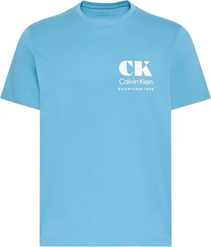 Calvin Klein ▫️ SS 30s EU CK Resort T-shirt com estampado Lv04rg802g T-shirts com estampado para homem 4