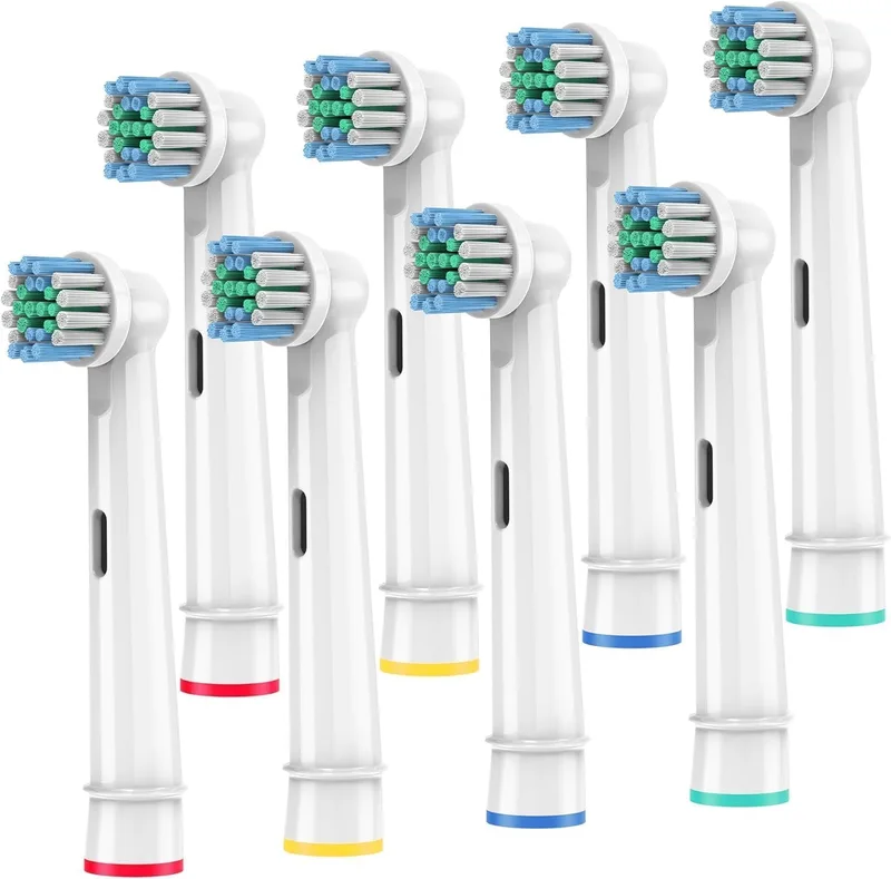 YEOSLL ▫️ Escovas de substituição compatíveis com Braun Oral-B, 8 unidades de cabeças de substituição para escova de dentes elétrica, compatíveis com Oral-B Pro1000, Pro3000, Pro5000 e Pro7000