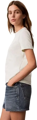Calvin Klein ▫️ Camisola SS Woven Label Classic Fit Lv047f227g para mulher 6