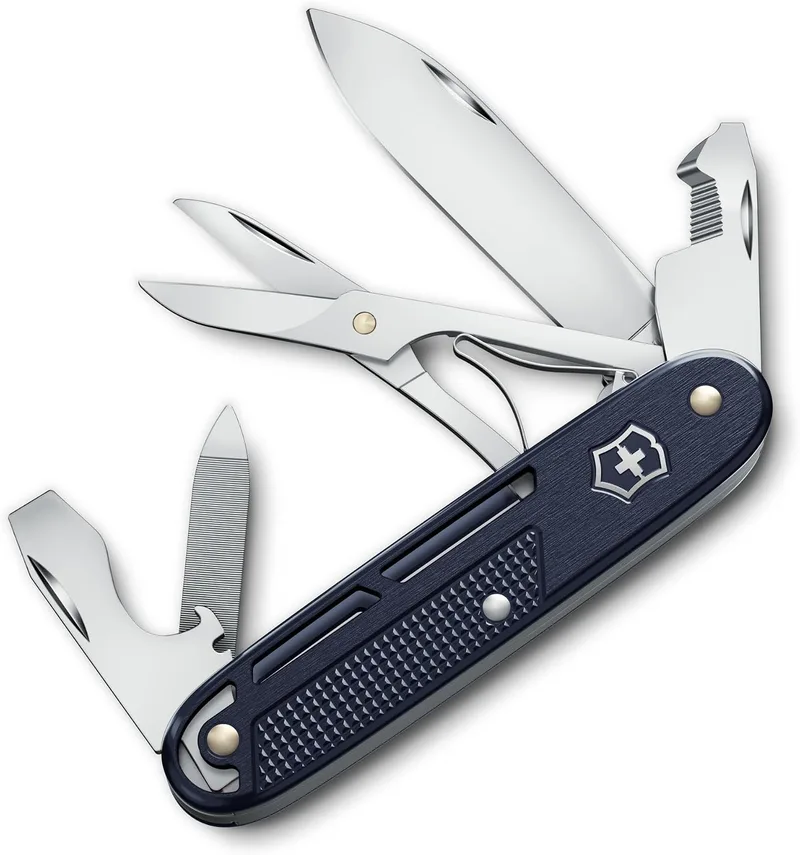 Victorinox ▫️ Canivete Suíço Synergy X Alox – Canivete Multiusos, Multiferramenta em Aço Inoxidável para Trabalho, Uso Diário e Atividades ao Ar Livre, com Tesoura e Clipe, Azul Escuro