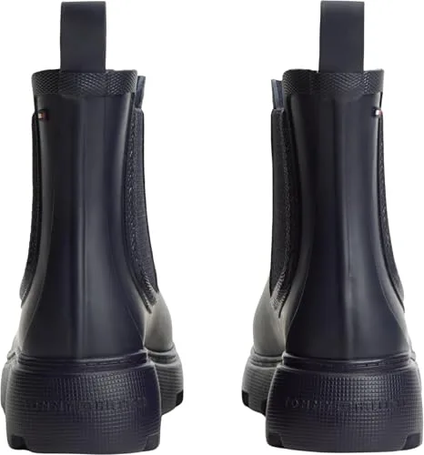 Tommy Hilfiger ▫️ Rubber Flag Cleated Rainboot Fw0fw09387, Botas de chuva para mulher 2