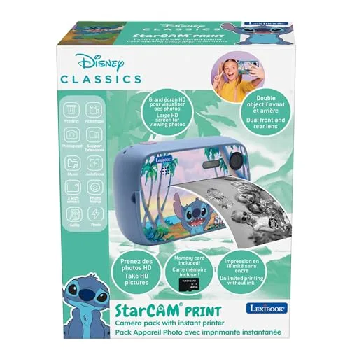 LEXIBOOK ▫️ Disney Stitch, Câmara StarCAM Print, DJ150DLXB 5