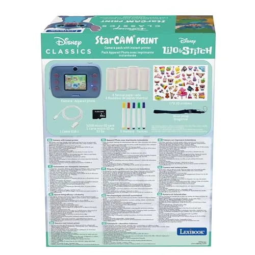LEXIBOOK ▫️ Disney Stitch, Câmara StarCAM Print, DJ150DLXB 7