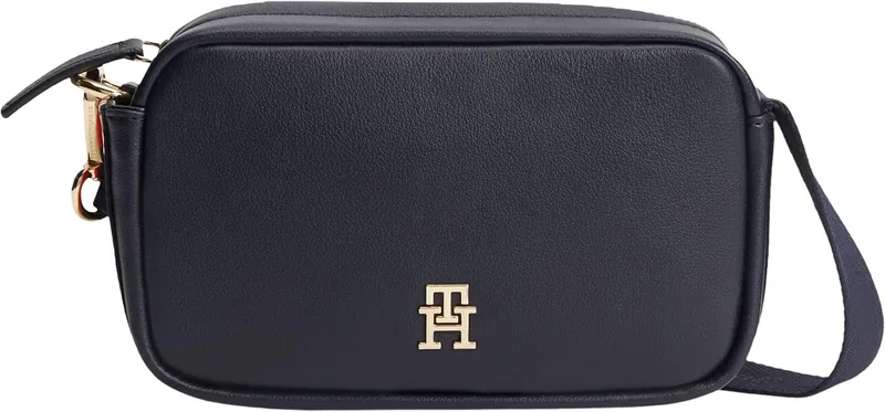 Tommy Hilfiger ▫️ TH Logotape Camera Bag Aw0aw18741, Mala tipo crossover para mulher, tamanho único