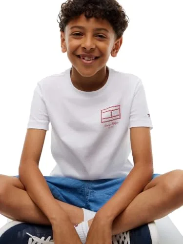 Tommy Hilfiger ▫️ Camiseta de manga curta para crianças 4
