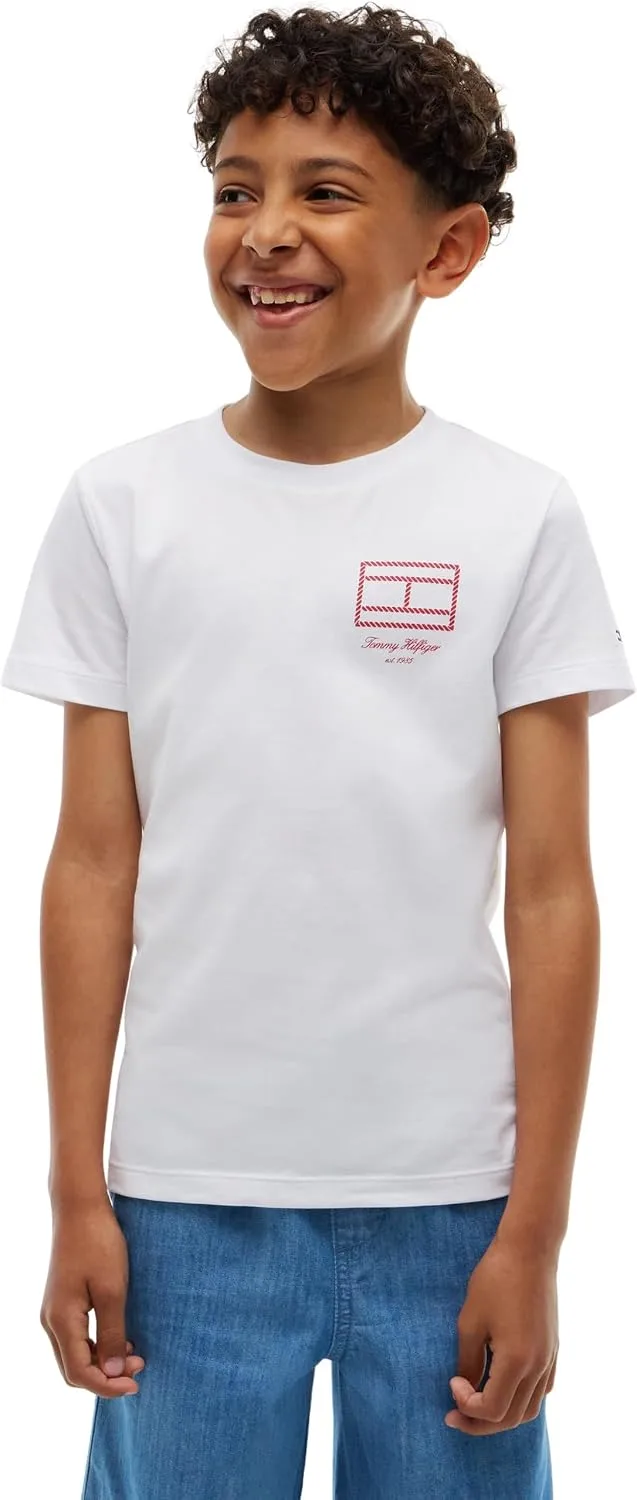 Tommy Hilfiger ▫️ Camiseta de manga curta para crianças