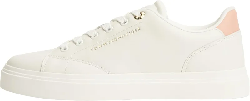 Tommy Hilfiger ▫️ TH Feminine Cupsole Leather Fw0fw09105, parte superior baixa, mulher