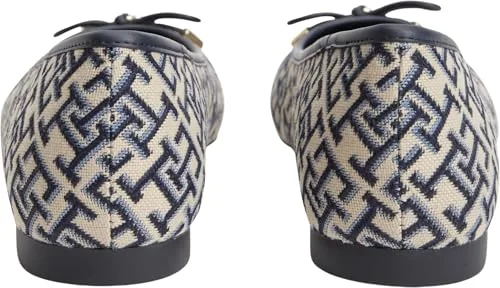 Tommy Hilfiger ▫️ TH Charm Jacquard Ballerina Fw0fw09504, Sabrinas para mulher 2