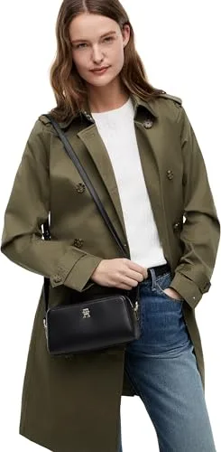 Tommy Hilfiger ▫️ Mala a tiracolo para mulher, modelo Grace, com fecho de correr, Preto (Black), Tamanho Único 3