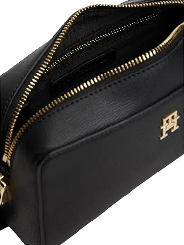 Tommy Hilfiger ▫️ Mala a tiracolo para mulher, modelo Grace, com fecho de correr, Preto (Black), Tamanho Único 5