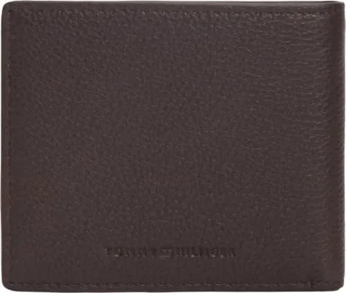 Tommy Hilfiger ▫️ Carteira para homem, modelo Central Mini, em pele, castanha (Coffee Bean), tamanho único 3