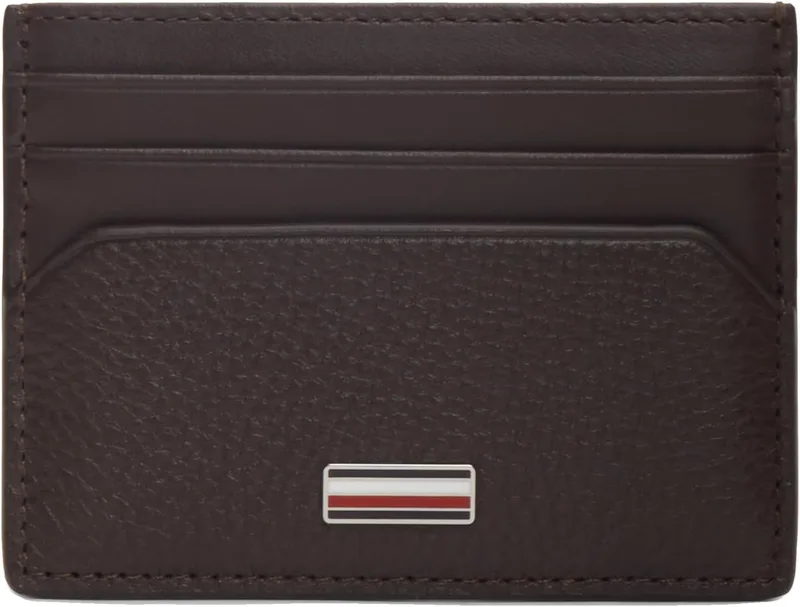 Tommy Hilfiger ▫️ Carteira de Homem em Pele, Castanha (Coffee Bean), Tamanho Único