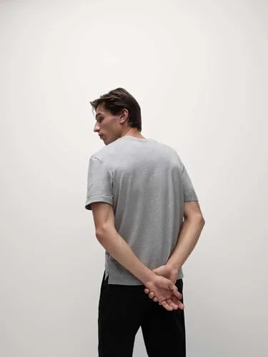 Marks & Spencer ▫️ Camiseta de algodão puro de gramagem média com bolso para homem, corte descontraído 3
