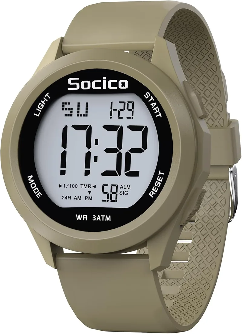 SOCICO ▫️ Relógio Digital para Homem, Resistente à Água até 30M, Desportivo, Cronómetro, Iluminação
