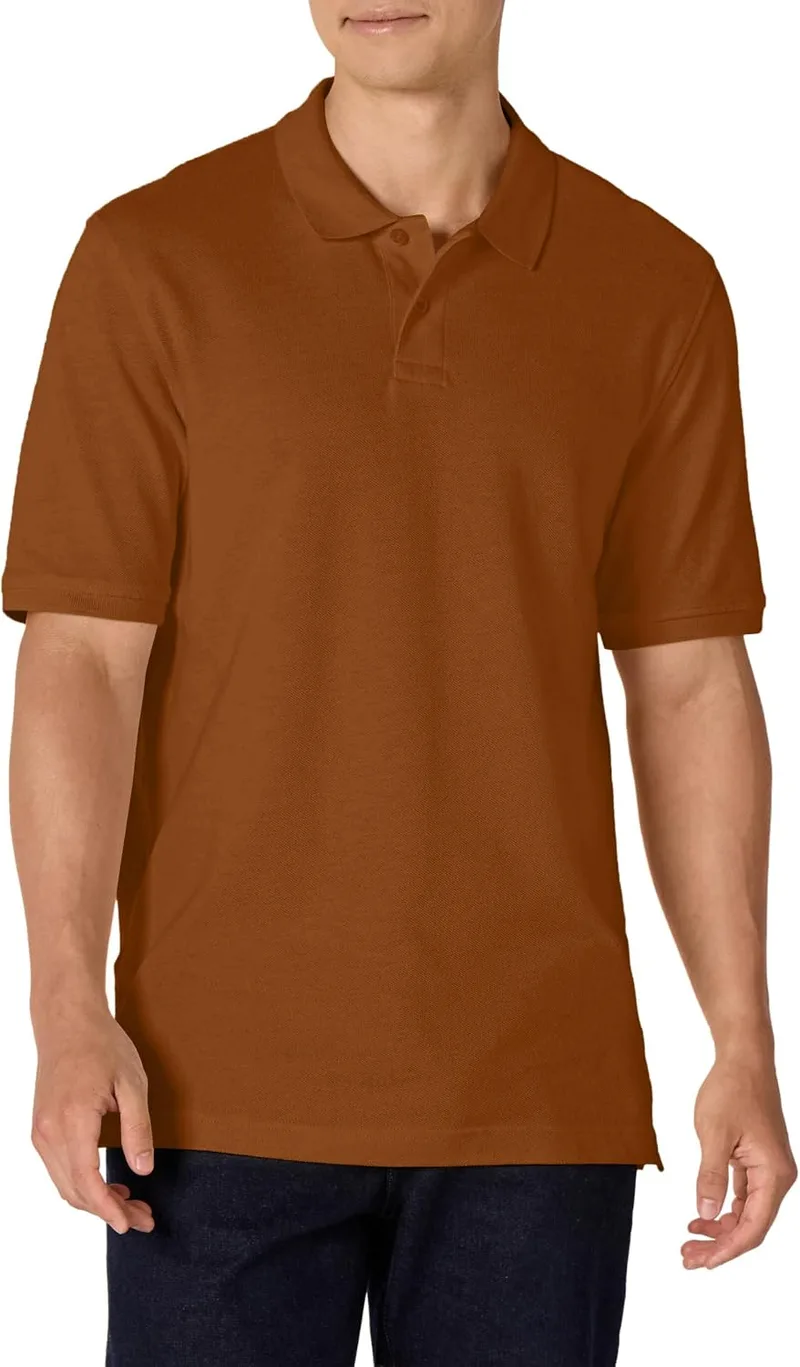 Amazon Essentials ▫️ Polo de algodão piqué, de manga curta e corte normal (disponível em tamanhos grandes) para homem