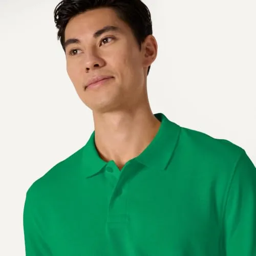 Amazon Essentials ▫️ Polo de algodão piqué de manga curta e corte normal (disponível em tamanhos grandes) para homem 3