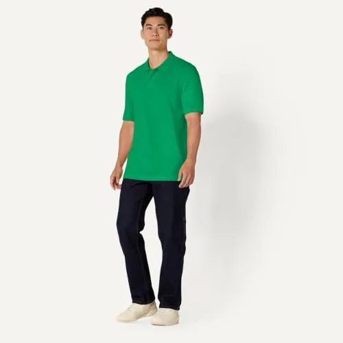 Amazon Essentials ▫️ Polo de algodão piqué de manga curta e corte normal (disponível em tamanhos grandes) para homem 5