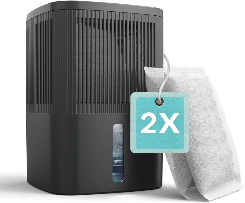AROEVE ▫️ Desumidificador absorvedor de umidade 450g x 2 | Capacidade de 1000ml | Proteção de umidade de 2 meses (900g) | Sem eletricidade, ecologicamente correto e portátil para guarda-roupa de 15㎡, quarto e