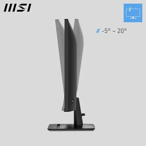 MSI ▫️ Pro MP275QA E14 de 27" WQHD, 2560 x 1440 IPS, 144 Hz, 1 ms, compatível com HDR, Adaptive-Sync, Eye-Care, altifalante integrado, HDMI 2.0b, DP 1.2a, sem moldura, inclinação ajustável, preto 6