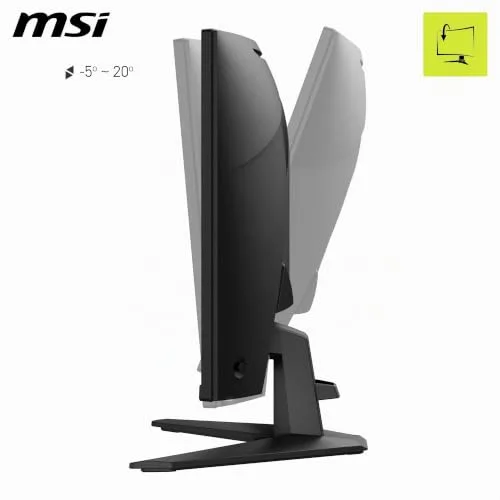 MSI ▫️ mag 276CFA E20 Monitor de jogos de 27" FHD 1500R, 1920 x 1080 Rapid VA, 200 Hz, 0,5 ms, Compatível com HDR, AMD FreeSync™ Premium, Eye-Care, visão IA, HDMI 2.0b, DP 1.2a, sem moldura, Preto 4